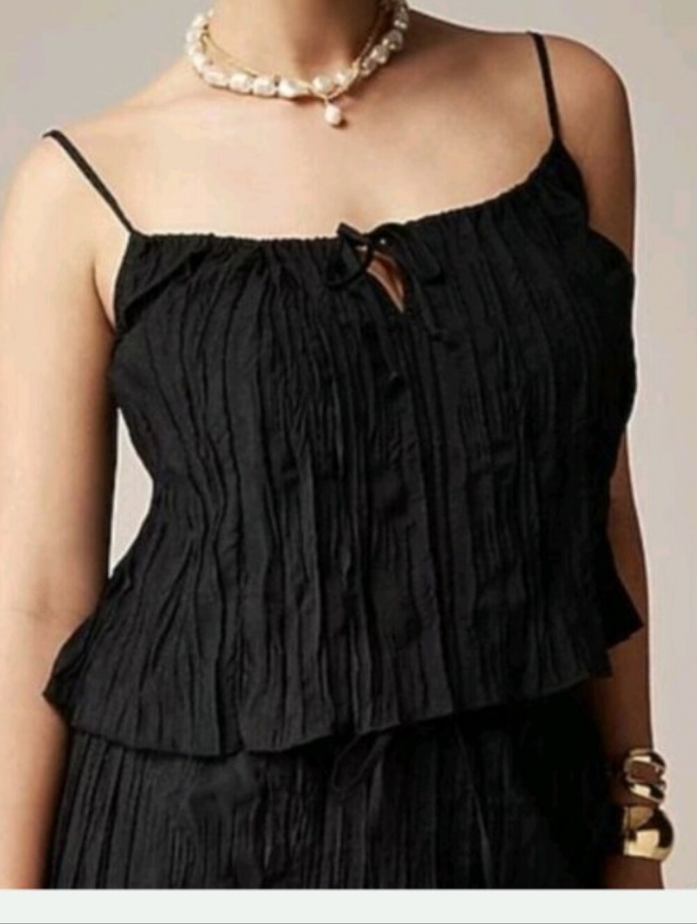 J. Crew Sleeveless Crop Top Cinch Front Sz S
